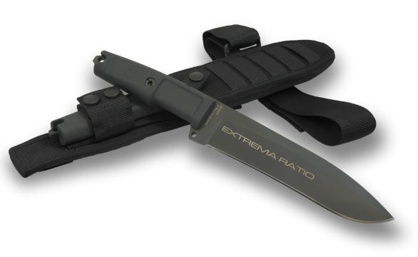Extrema Ratio DOBERMANN IV Tactical Fixed Blade Knife, Bohler N690, Black Handle