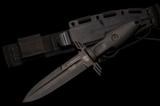 Extrema Ratio ERMES Operativo Fixed Blade Knife, Bohler N690, FRN Black