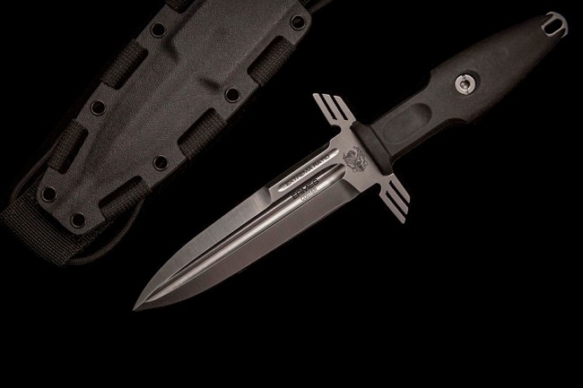 Extrema Ratio ERMES Ordinanza Fixed Blade Knife, Bohler N690 Satin, FRN Black