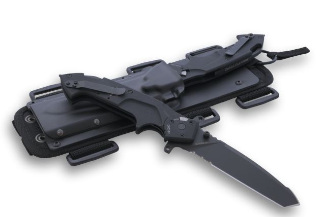 Extrema Ratio GLAUCA B1 Folding Knife, Bohler N690, Aluminum Black, MOLLE System - Click Image to Close