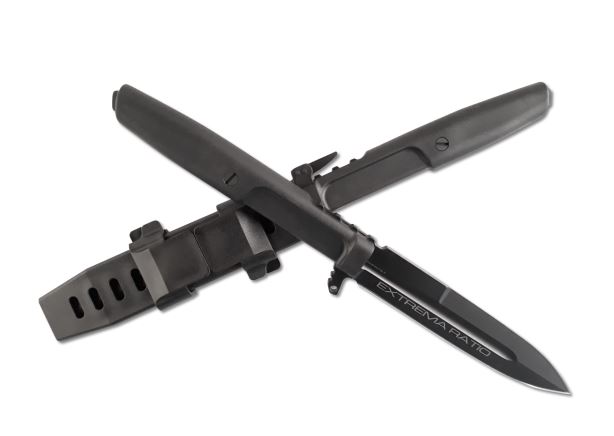 Extrema Ratio REQUIEM Fixed Blade Knife, Bohler N690, Black Handle