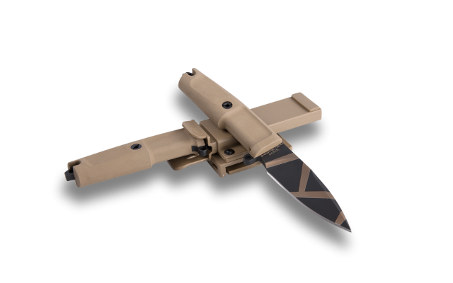 Extrema Ratio SHRAPNEL OG FH Fixed Blade Knife, N690, Desert Warfare Sheath