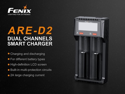 Fenix ARE-D2 Dual Channel Smart Charger - Click Image to Close