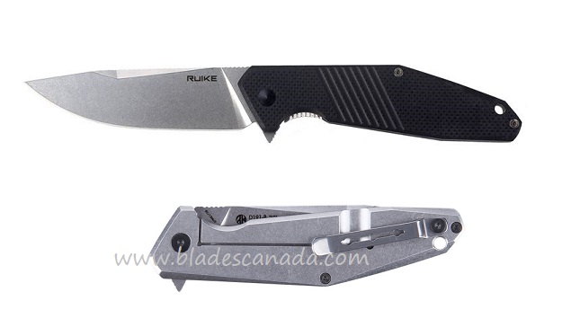 Ruike D191-B Folding Knife, Black G10 Handle