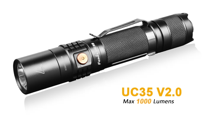 Fenix UC35 V2.0 USB Rechargeable Flashlight - 1000 Lumens
