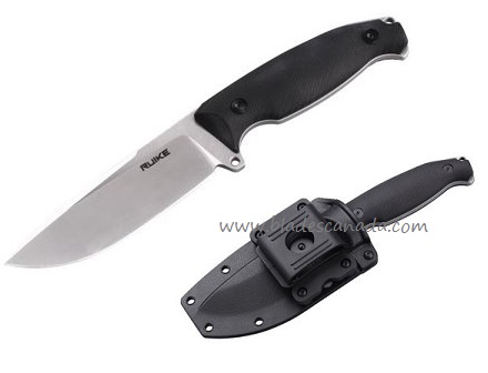 Ruike Jager Fixed Blade Knife, 14C28N Sandvik, G10 Black, F118