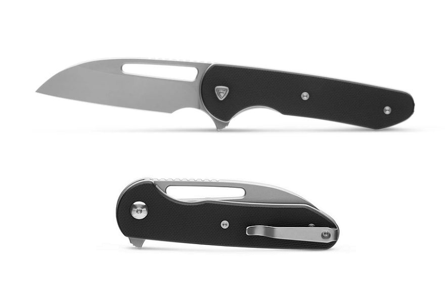 Ferrum Forge Prolix Flipper Folding Knife, Nitro V, G10 Black, FF006B