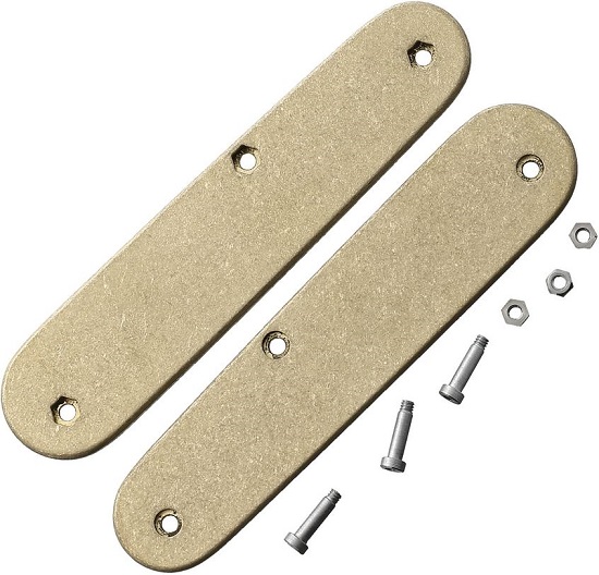 Flytanium Co. Victorinox Swiss Army Cadet Scales Flat - Brass FLY753