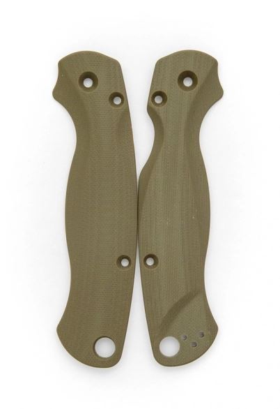 Flytanium Spyderco Paramilitary 2 Lotus G10 Scales- OD Green, FLY814