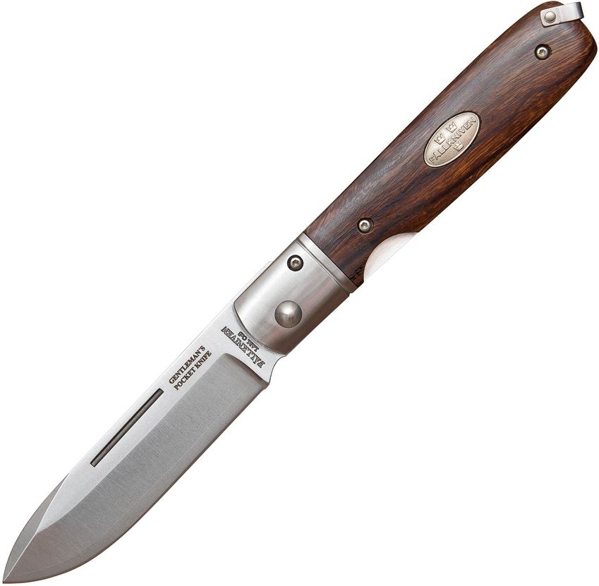 Fallkniven GPDI Gentlemans Folding Knife, Ironwood Handle, FNGPDI