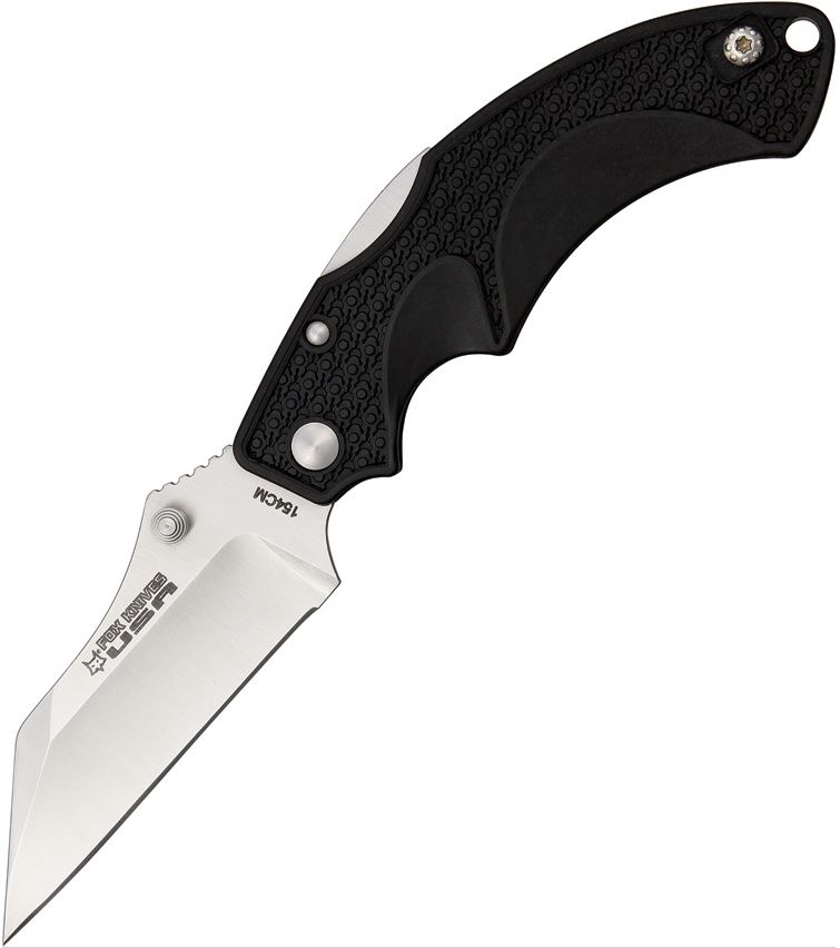 Fox USA Drago Folding Knife, 154CM Wharncliffe, FRN Black, FKU-AMI-WCBL - Click Image to Close