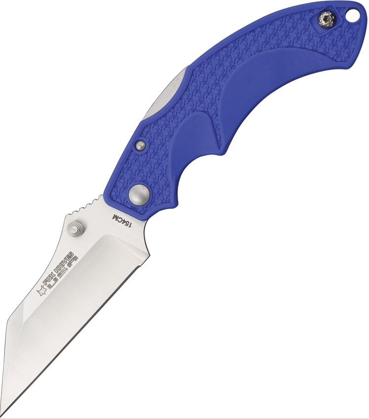 Fox USA Drago Folding Knife, 154CM Wharncliffe, FRN Blue, FKU-AMI-WCBLU - Click Image to Close