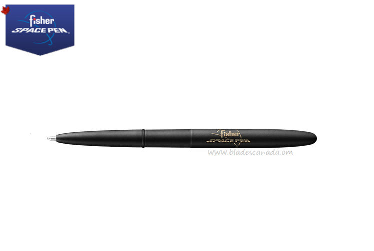 Fisher Space Pen Bullet Pen, Matte Black w/Fisher Logo, FP400B/FSP
