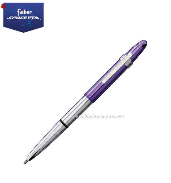Fisher Space Pen Bullet Pen, Purple Haze w/Chrome Clip and Grip, FP400PPCCL