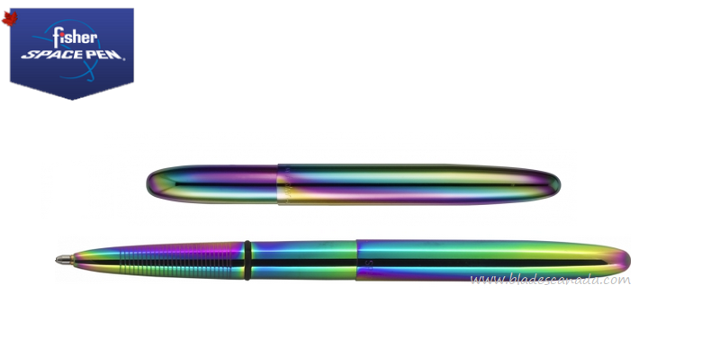 Fisher Space Pen Bullet Pen, Titanium Rainbow, FP400RB