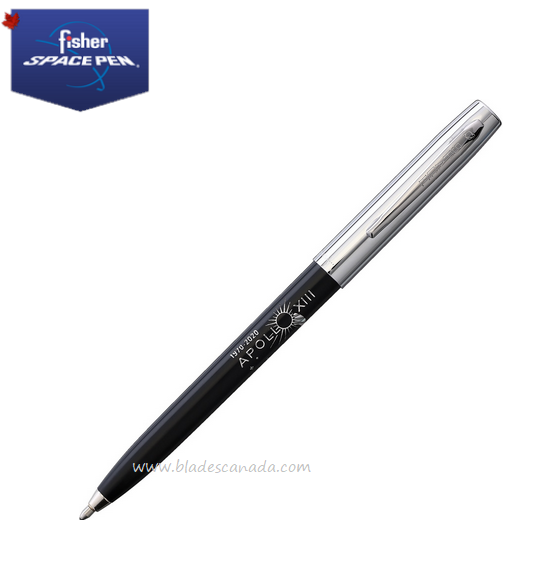Fisher Space Pen Apollo 13 Cap-O-Matic Pen, 50th Anniversary Black, FP775-13-50-B