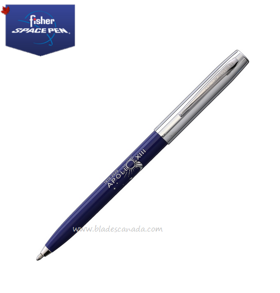 Fisher Space Pen Apollo Cap-O-Matic Pen, 50th Anniversary Blue, FP775-13-50-BL