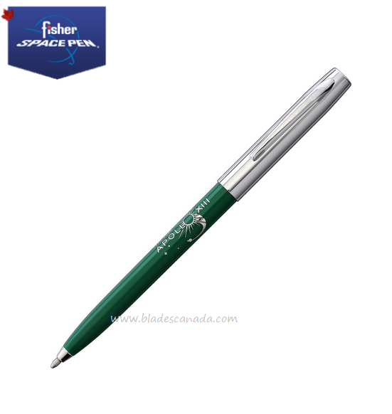 Fisher Space Pen Apollo 13 Cap-O-Matic Pen, 50th Anniversary Green, FP775-13-50-GR