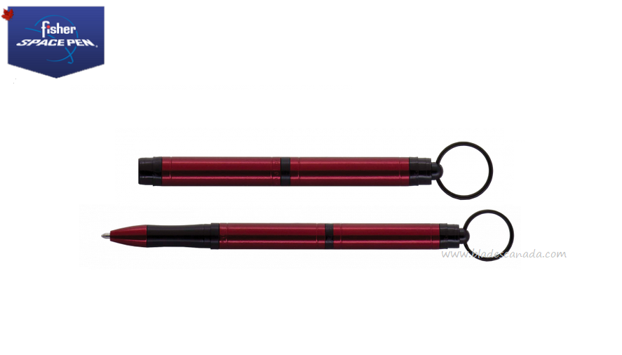 Fisher Space Pen Backpacker Pen, Red with Key Chain, FPBP/R
