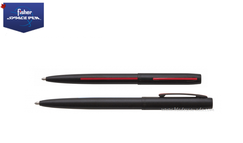 Fisher Space Pen Cap-O-Matic Pen, Matte Black Firefighter, FPM4BFFR