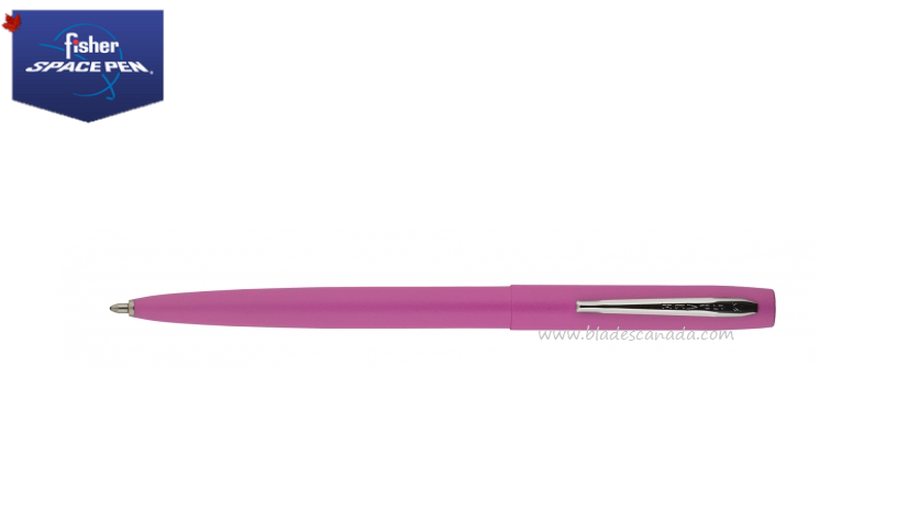 Fisher Space Pen Cap-O-Matic Pen, Powder Pink with Chrome, FPM4PKCT