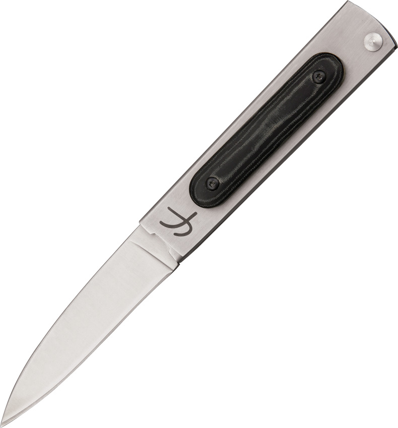 Fred Perrin Le Trifolder II Fixed Blade Knife, Micarta Black, FRD3F2