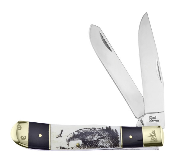 Frost Steel Warrior SW-108BHSBE Trapper - Eagle Buffalo Horn - Click Image to Close