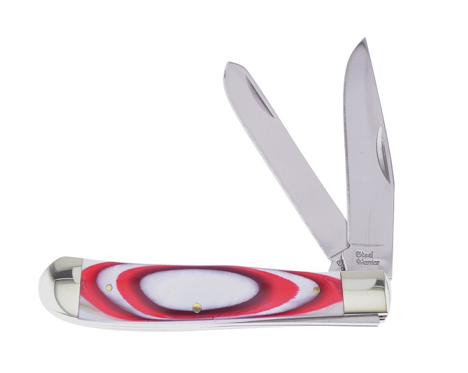 Frost Steel Warrior SW-108RW Trapper - Red Resin & MOP