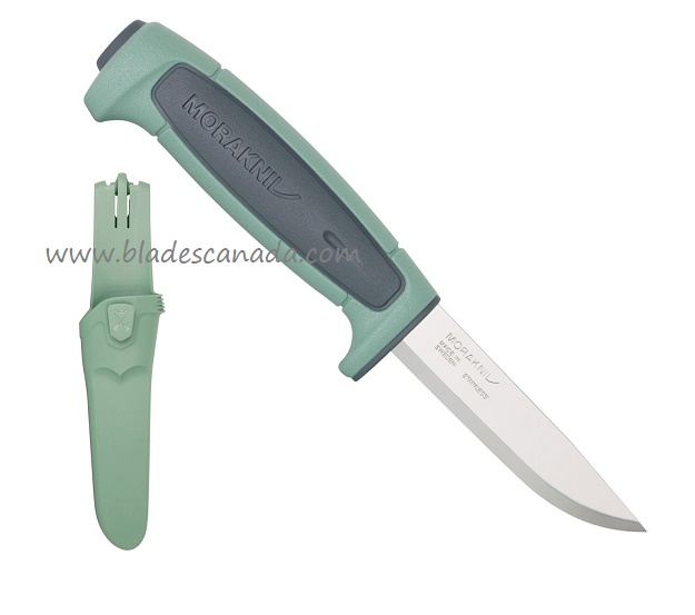 Morakniv Basic 546 Fixed Blade Knife, Stainless, Teal, 02581