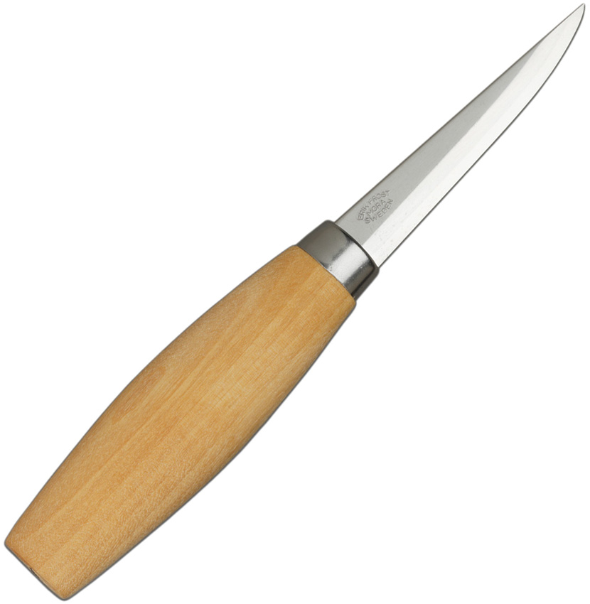 Morakniv Wood Carving 106 Fixed Blade Knife, Birchwood Handle, 14027