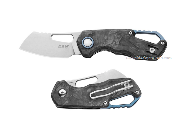 MKM Isonzo Folding Knife, M390 Satin Cleaver, Carbon Fiber, FX03M-2CM