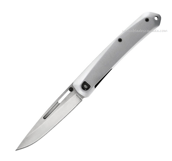 Gerber Affinity Framelock Folding Knife, Aluminum Silver Handle, 4056