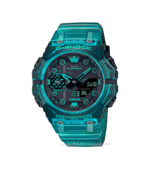 G Shock GA-B001G-2A Analog-Digital Watch, Turquoise Blue