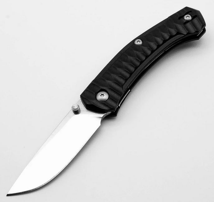 GiantMouse ACE Iona Folding Knife, M390 Satin, FRN Black, GMIONABLKSF