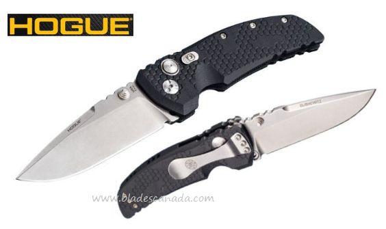 Hogue EX-01 Folding Knife, 154CM Drop Point 3.5", G10 Black, 34177