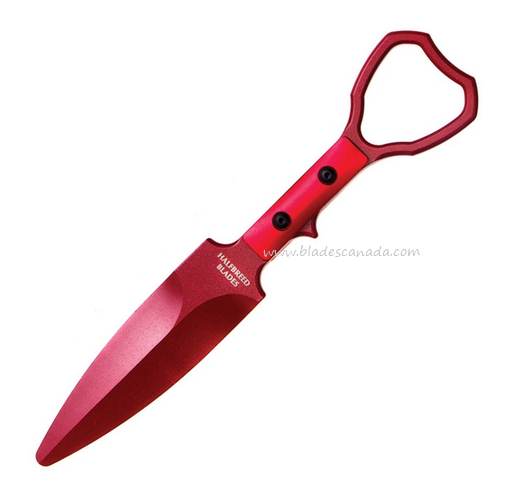 Halfbreed Compact Clearance Fixed Blade Trainer, 420 Stainless, Aluminum Red, CCK-01RED