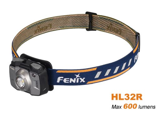Fenix HL32R Rechargeable Headlamp 600 Lumens - Grey