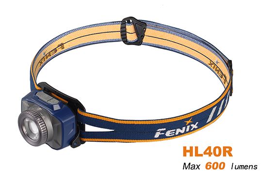 Fenix HL40R Rechargeable Focusing Headlamp Black - 600 Lumens