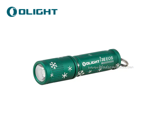 Olight i3E EOS Small LED Flashlight, Snowflake Green - 90 Lumens