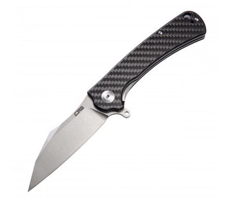 CJRB Talla Curve Flipper Folding Knife, D2, Carbon Fiber, J1901CF
