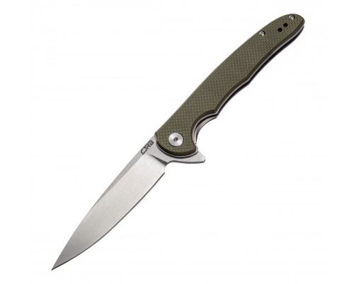 CJRB Knives Briar Flipper Folding Knife, D2, Green G10, J1902GNF