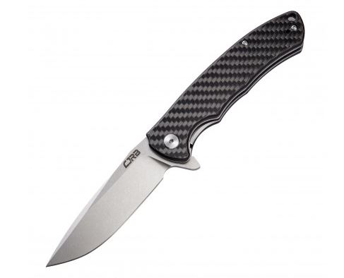 CJRB Taiga Flipper Folding Knife, D2, Carbon Fiber, J1903CF