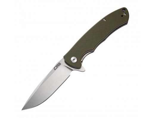 CJRB Taiga Flipper Folding Knife, D2, Green G10, J1903GNF