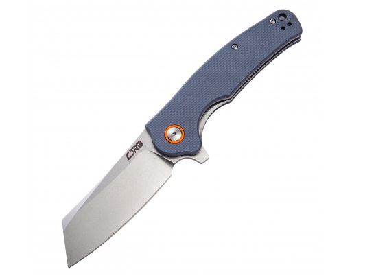 CJRB Knives Crag Flipper Folding Knife, D2, Grey G10, J1904GYF