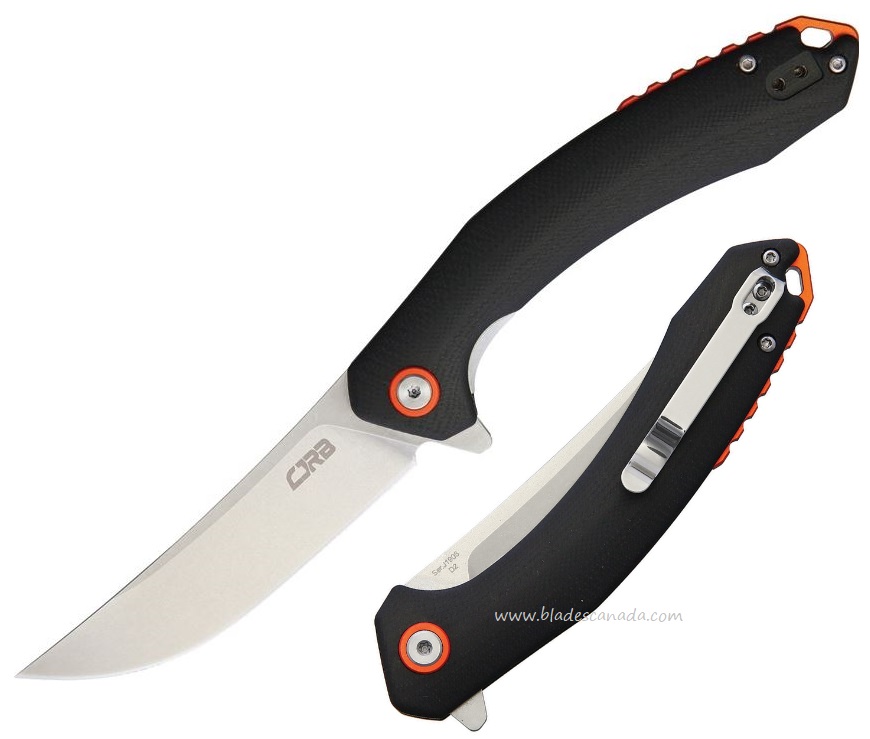 CJRB Gobi Flipper Folding Knife, D2, G10 Black, J1906BKC