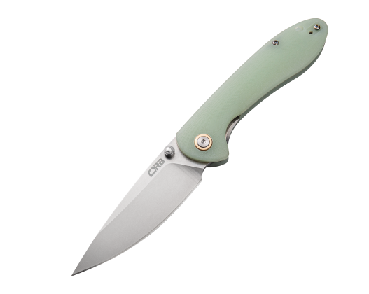CJRB Feldspar Folding Knife, D2 Steel, G10 Natural Green, J1912NTG