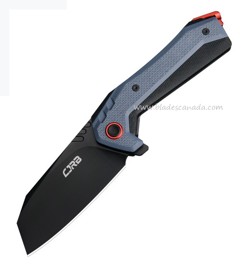 CJRB Tigris Flipper Folding Knife, AR-RPM9 Black, G10 Blue, J1919BU