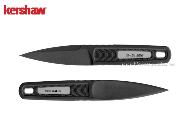 Kershaw Electron Fixed Blade Knife, PA-66/Glass Fiber Black, 1396