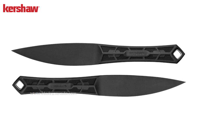 Kershaw Interval Fixed Blade Knife, PA-66/Glass fiber Black, 1399