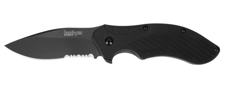 Kershaw Clash Flipper Folding Knife, Assisted Opening, GFN Black, K1605CKTST - Click Image to Close